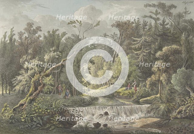 Landscape with Waterfall, late 18th-early 19th century. Creator: Friedrich Christian Klass.