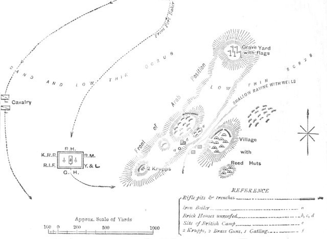 'Plan of the Battle of El Teb, (February 29, 1884)', c1881-85. Artist: Unknown.