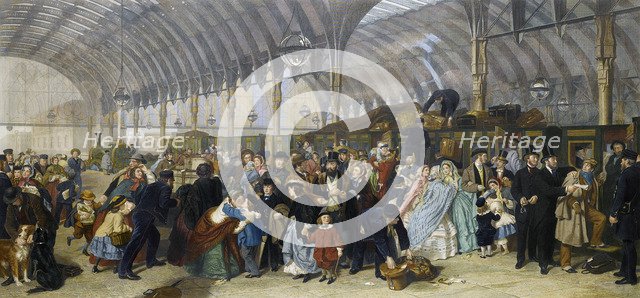 The Railway Station, 1866. Artist: Frith, William Powell (1819-1909)