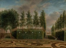 A Formal Garden, 1766. Creator: Johannes Janson.