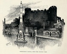 'Shrewsbury Castle, from the station yard', c1893, (1894). Artist: Charles George Harper.