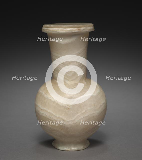 Long-Necked Flask with Lid, 1401-1353 BC. Creator: Unknown.