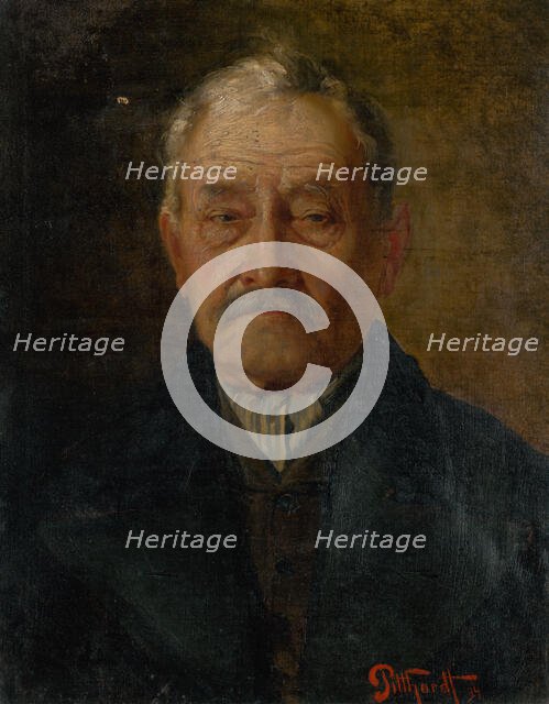 Portrait of an Old Man, 1894. Creator: Ludovit Pitthordt.
