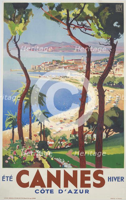 Cannes. Côte d'Azur, c1938. Creator: Peri, Lucien (1880-1948).