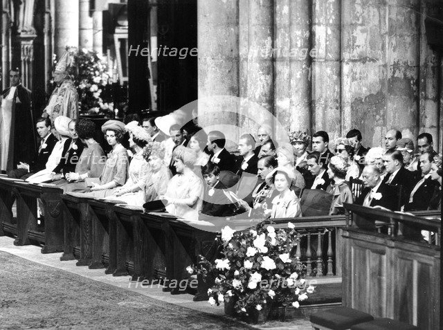 Royal Family, wedding of Duke of Kent and Katherine Worsley, 1961. Creator: Unknown.