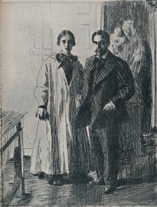 Mr. and Mrs. Atherton Curtis from the etching by Anders Zorn, c1880-1906, 1906. Artist: Anders Leonard Zorn