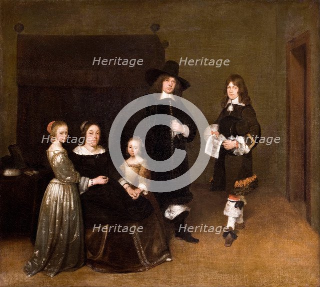 Portrait of a Family, 1656. Artist: Ter Borch, Gerard, the Younger (1617-1681)
