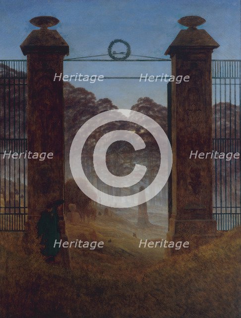 The Cemetery, ca 1825. Artist: Friedrich, Caspar David (1774-1840)