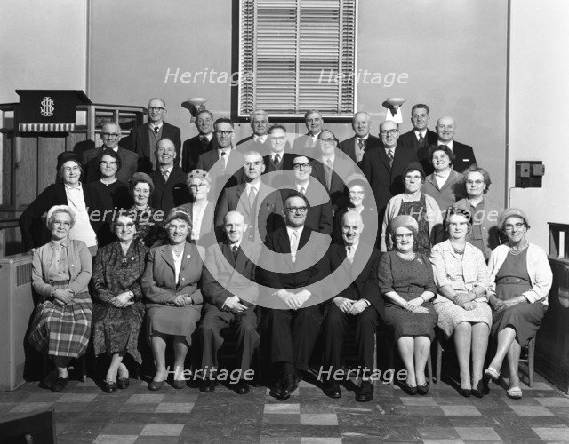 A Wesleyan church conference group from the South Yorkshire town of Mexborough, 1963. Artist: Michael Walters
