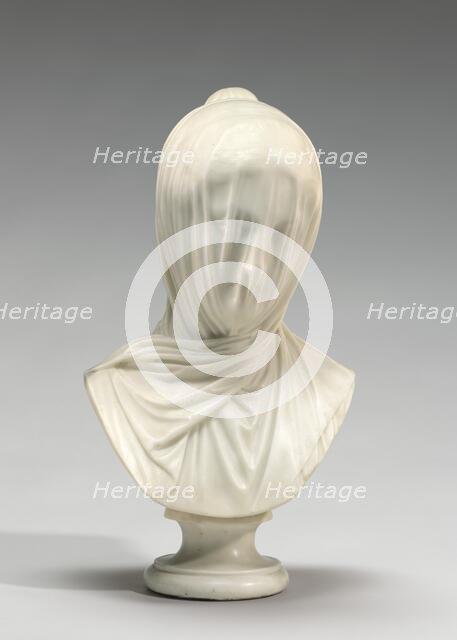 Veiled Bust ("The Veiled Nun"), c. 1863. Creator: Unknown.