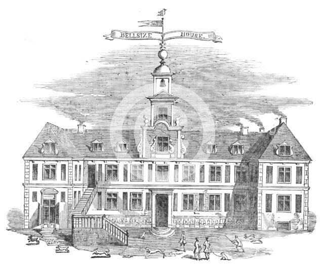 Old Belsize House, Hampstead - from a print of the time, 1854. Creator: Unknown.