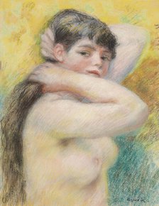 Young girl at her toilet, 1885. Creator: Renoir, Pierre Auguste (1841-1919)