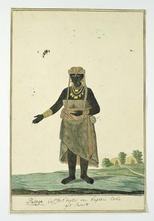 Pusega, daughter of Coba (or Kobé), a chief of the Gqunukhwebe tribe, 1778. Creator: Robert Jacob Gordon.