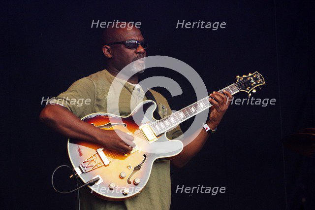 Cameron Pierre, Love Supreme Jazz Festival, Glynde Place, East Sussex, 2014. Artist: Brian O'Connor.