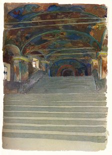 'Entrance to the Church of Elijah the Prophet, Yaroslav', c1900, (1905). Artist: Georges Kossiakoff.