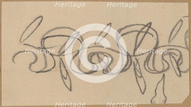 Study for a Border Design, 1890/1897. Creator: Charles Sprague Pearce.