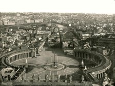 View from the dome of St Peter's, Rome, Italy, 1895.  Creator: W & S Ltd.