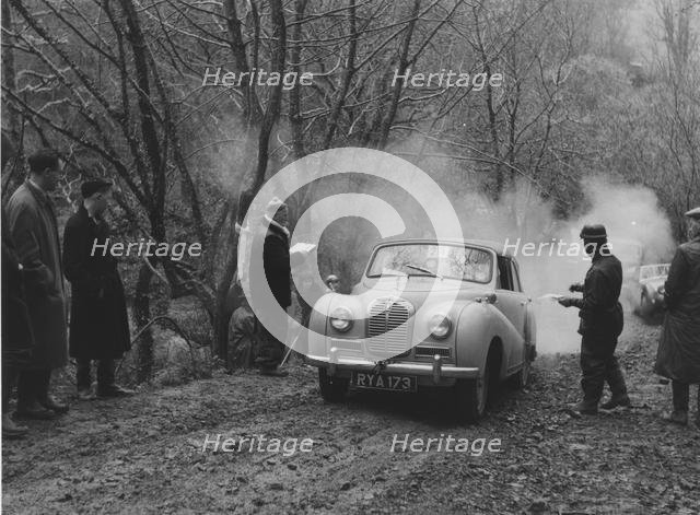 Land's End trial 1961, Austin A40 Somerset on Darracot Hill. Creator: Unknown.