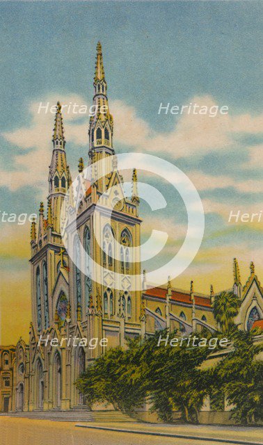 'San Roque Church, Barranquilla', c1940s. Artist: Unknown.