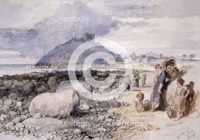 'Criccieth', Wales, 1850.   Artist: Sir John Gilbert