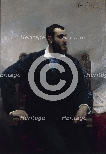 Portrait of the composer André Wormser (1851-1926), 1877.