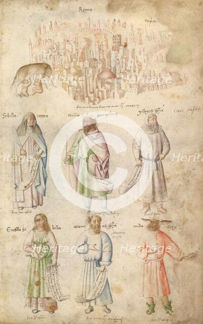 Famous Men and Women from Classical and Biblical Antiquity., 1450s. Creator: Attributed to Barthelemy d'Eyck.