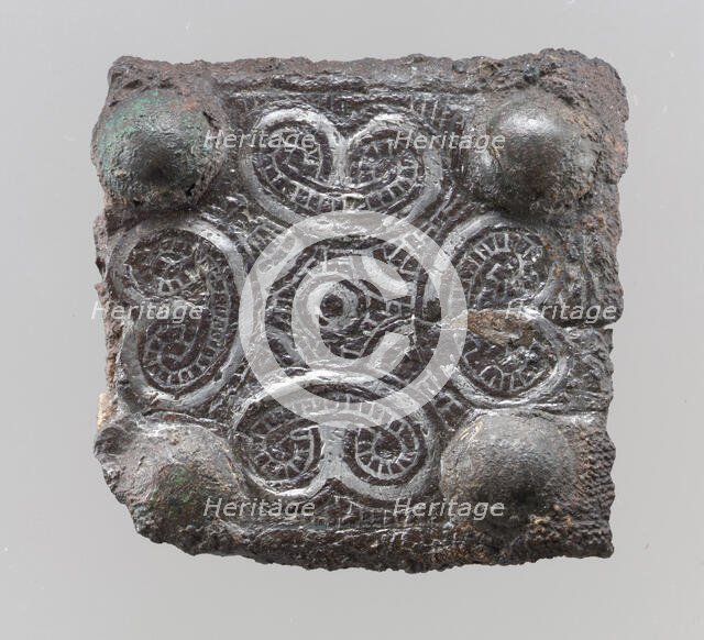 Belt Plate Back, Frankish, 7th century. Creator: Unknown.