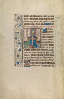 The Throne of Grace Trinity; Arenberg Hours, early 1460s. Creator: Workshop of Willem Vrelant.