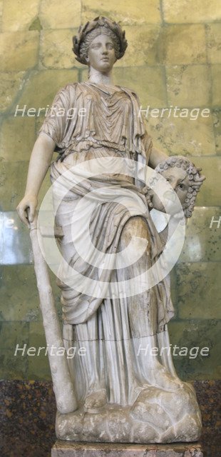 Statue of Melpomene, Muse of Tragedy. Artist: Unknown