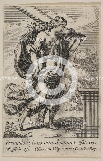 Fortitude, 1636. Creator: Abraham Bosse.