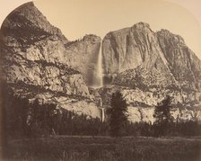 2637 Ft. Yosemite Fall, Front View, 1861. Creator: Carleton Emmons Watkins.