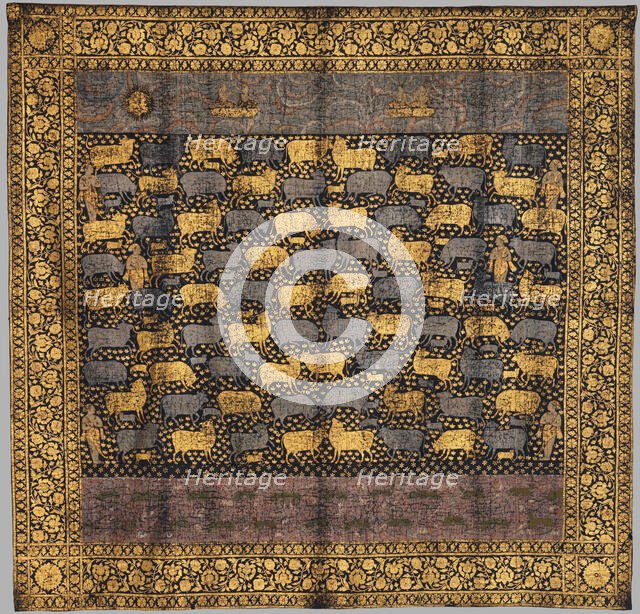 Pichhwai for the Festival of Cows, late 18th century. Creator: Unknown.