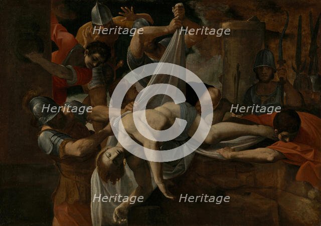 Saint Sebastian Thrown into the Cloaca Maxima, 1612. Creator: Lodovico Carracci.