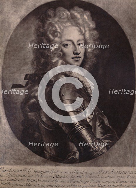 Charles XII, King of Sweden, c1700 (1894). Artist: John Smith.