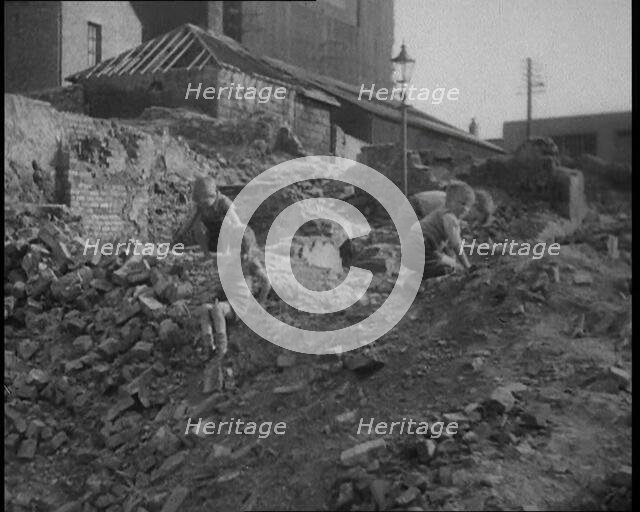 Children Playing Outside, 1933. Creator: British Pathe Ltd.
