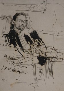 Portrait of Alexey Alexandrovich Bakhrushin (1865-1929), 1908. Artist: Vinogradov, Sergei Arsenyevich (1869-1938)