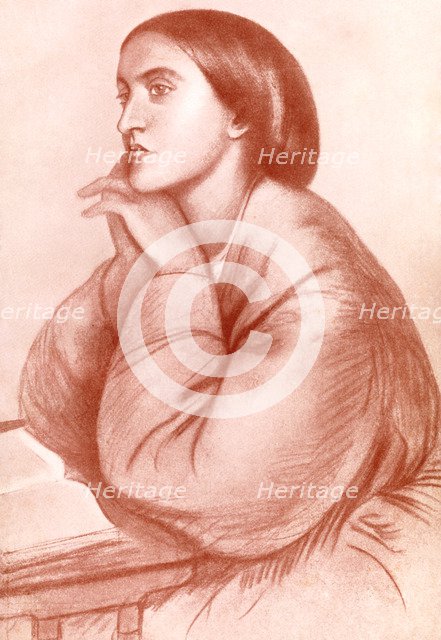 Christina Georgina Rossetti, English poet, (1912).Artist: WA Mansell