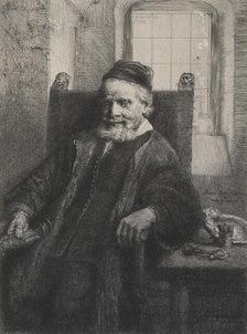Jan Lutma, goldsmith, 1656. Creator: Rembrandt Harmensz van Rijn.