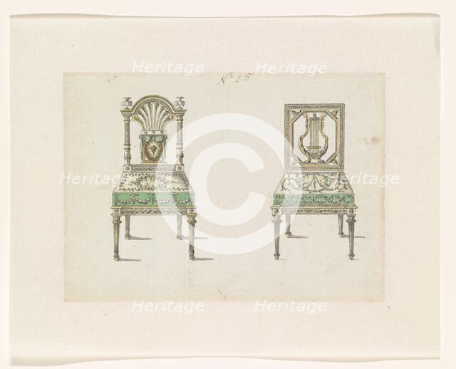 Two chairs, c.1780-c.1785. Creator: Anon.