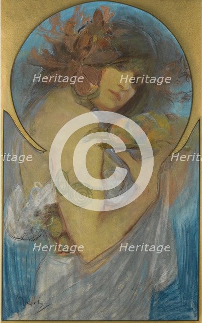 Study For A Poster Fruit. Artist: Mucha, Alfons Marie (1860-1939)