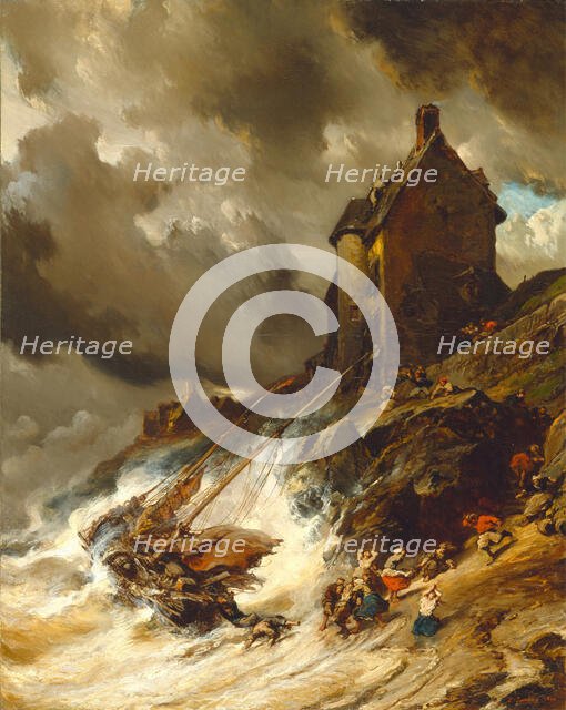 The Wreck, 1854. Creator: Eugene Isabey.