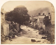 The Mouth of the East and West Lyn, Lynmouth, North Devon, 1856. Creator: Henry Pollock.