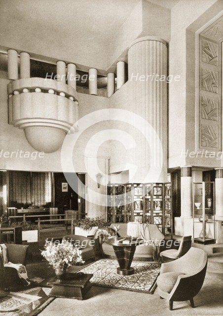 Design for the Hall of Pavilion Primavera at the Exposition Internationale in Paris in 1925, pub. 19 Creator: French School (20th Century).