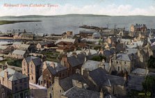 Kirkwall from the Cathedral tower, Orkney, Scotland, 20th century. Artist: Unknown