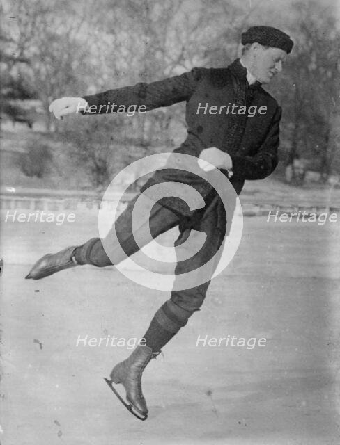Irving Brokaw -- ice-skating, between c1910 and c1915. Creator: Bain News Service.