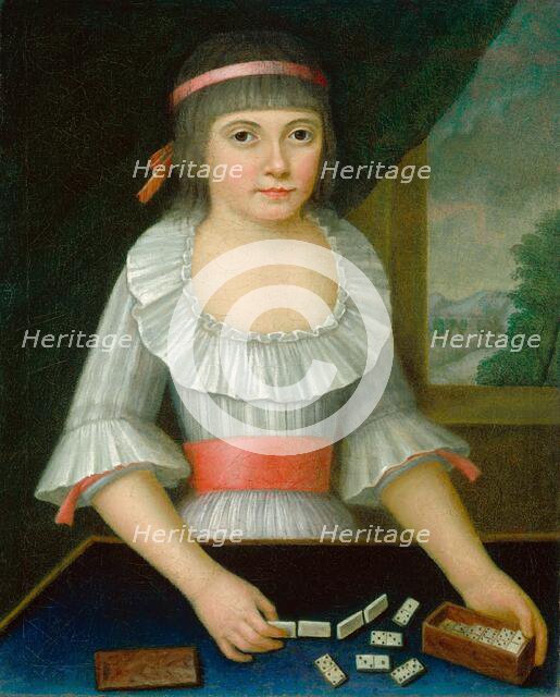 The Domino Girl, c. 1790. Creator: Unknown.
