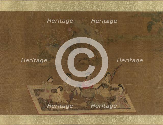 Lady Su Hui and Her Verse Puzzle, 16th century. Creator: In the style of Qiu Ying (Chinese, ca. 1495-1552).