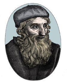John Wycliffe, 14th century English religious reformer, 16th century. Artist: Unknown.
