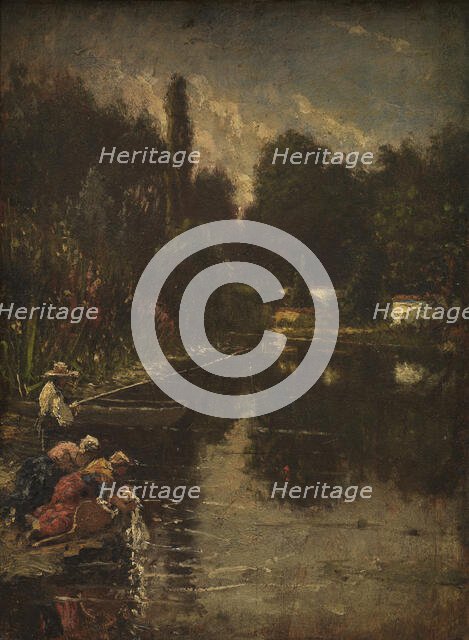 Washerwomen, c1835-1879. Creator: Thomas Couture.