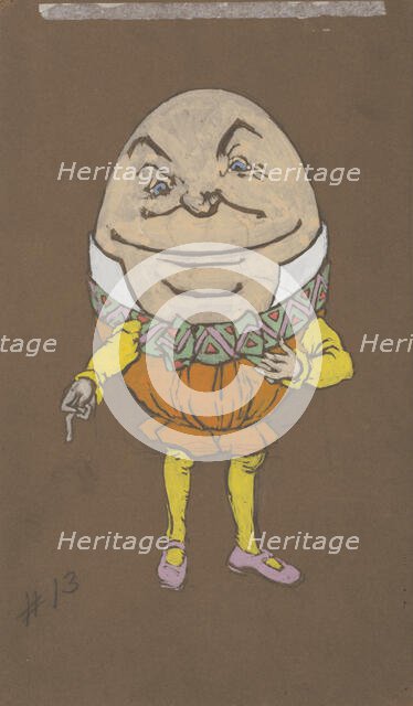 Humpty Dumpty (costume design for Alice-in-Wonderland, 1915). Creator: William Penhallow Henderson.